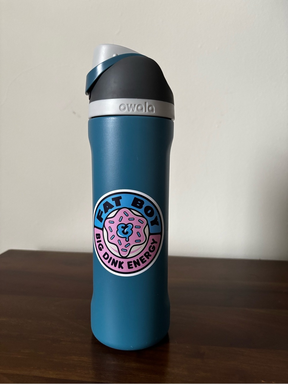 Owala Teal Insulated Travel Mug with Flip Lid